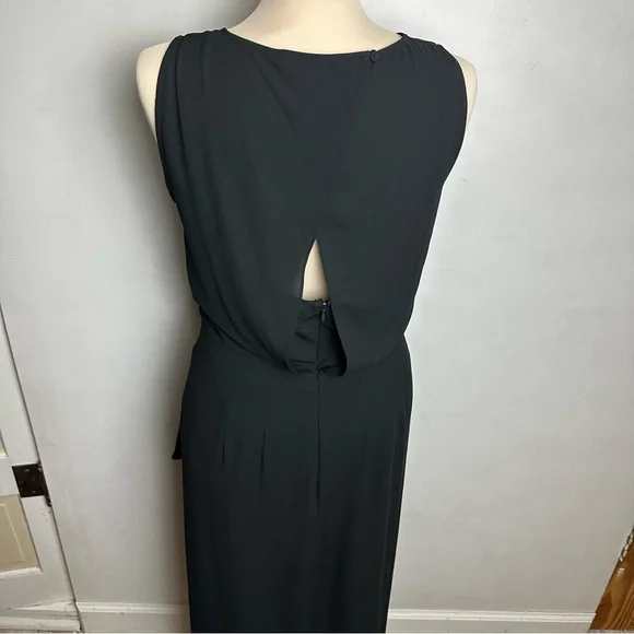 BCBG MaxAzria Faux Wrap Dress Women's Size Small Black Coquette Sexy LBD - Picture 5 of 10